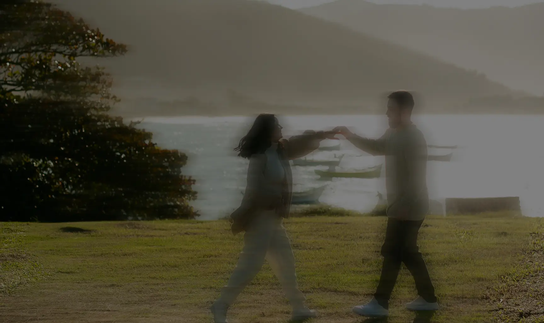 Couple on grass
